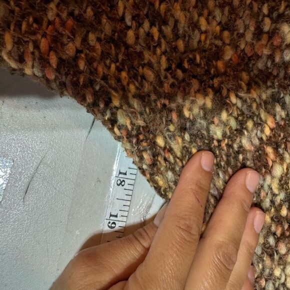 Anthropologie Tabitha Wool Blend Chunky Knit Cardigan Sweater Tan Size Small - Picture 9 of 11